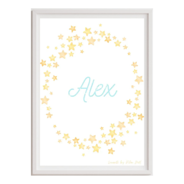 lamina-personalizada-estrellas-circulo-azul