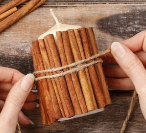 Vela Navidad DIY
